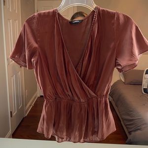 Express Blouse copper color